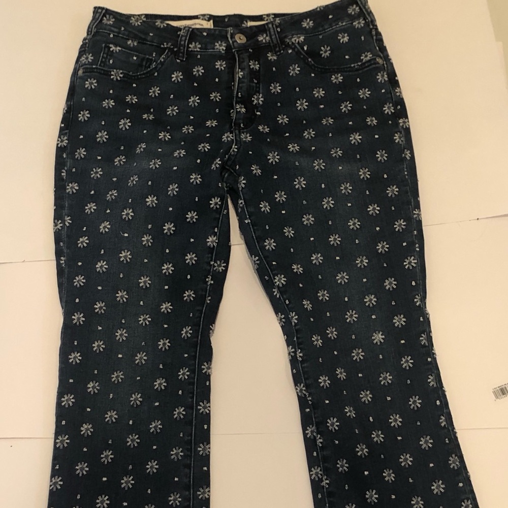 Pilcro and the Letterpress Embroidered Jeans